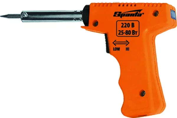 Паяльник-пистолет с регулировкой мощности SPARTA 30-60 Вт (220В) 913075 купить в Нижневартовске