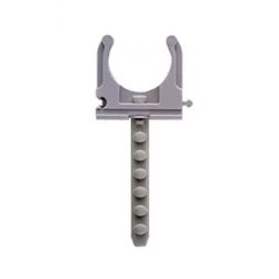 Скоба-держатель ЗУБР "МАСТЕР" для металлопластиковых труб, в комплекте с дюбелем, 32 мм, 4 шт 4-44956-32