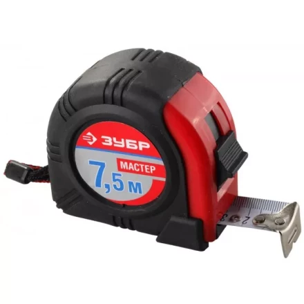 Рулетка ЗУБР "МАСТЕР", обрезиненный корпус, 7,5мх25мм 34055-08-25_z01 купить в Нижневартовске
