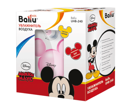 Увлажнитель ультразвуковой  BALLU UHB-240 pink/розовый Disney купить в Нижневартовске