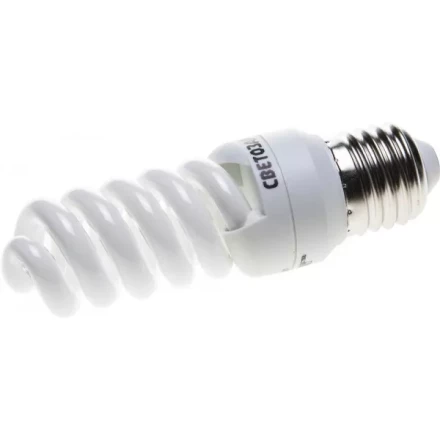 Энергосберегающая лампа СВЕТОЗАР "КОМПАКТ" спираль,цоколь E27(стандарт),Т2,яркий белый свет(4000 К),10000час,12Вт(60) 44454-12_z01 купить в Нижневартовске