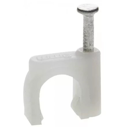 ЗУБР "МАСТЕР". Скоба-держатель для круглого кабеля, с оцинкованным гвоздем, 7 мм, 50 шт 45111-07 купить в Нижневартовске