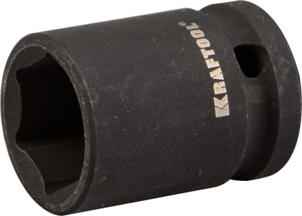 Торцовая головка KRAFTOOL &quot;INDUSTRIE QUALITAT&quot; ударная (1/2&quot;), FLANK, Cr-Mo, фосфатированная, 19 мм 27940-19_z01 купить в Нижневартовске