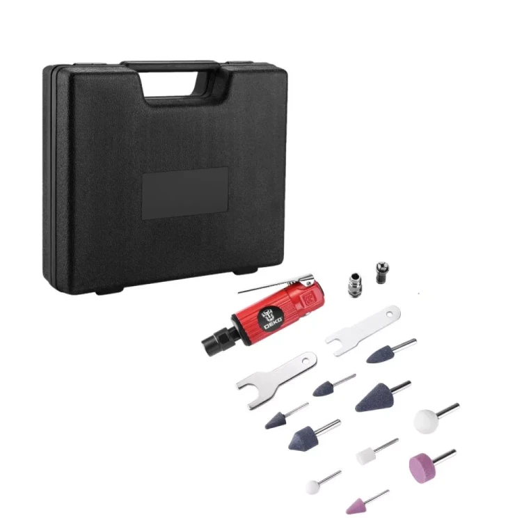 Шлифмашина ПШМ пневматическая DEKO DKPT02 SET 3, 018-1102, в чемодане с набором 15 предметов купить в Нижневартовске