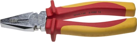 Плоскогубцы ЗУБР "ПРОФЕССИОНАЛ" "ПРОФИЭЛЕКТРИК", диэлектрические комбинированные, двухкомп рукоятка,  до ~1000В, 200мм 22145-1-20 купить в Нижневартовске