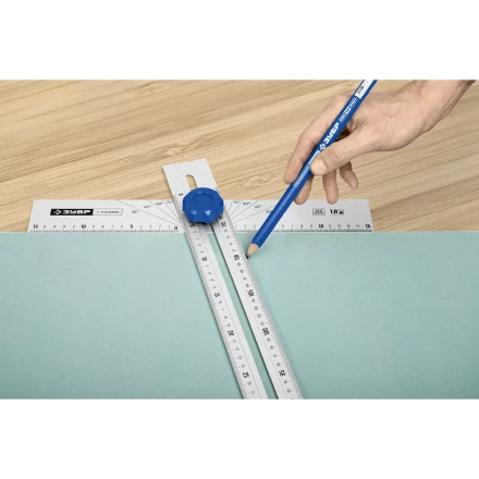 ЗУБР Т-угольник алюминиевый с подвижной направляющей, Профессионал (34389) купить в Нижневартовске