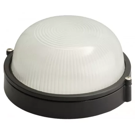 Светильник уличный СВЕТОЗАР влагозащищенный, круг, цвет черный, 60Вт SV-57251-B купить в Нижневартовске