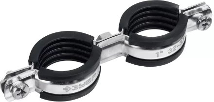 ЗУБР 1, цинк, 8 шт, двойной трубный хомут (37890-32-37) купить в Нижневартовске