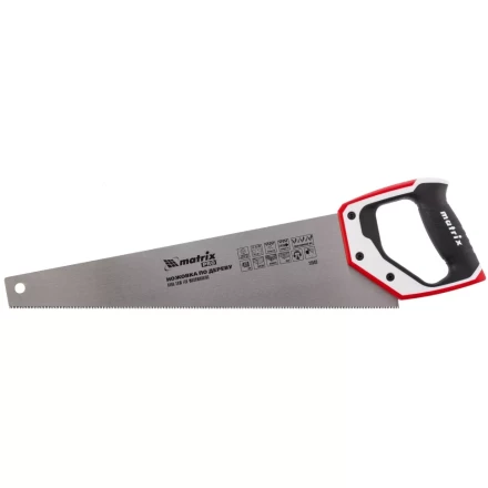 Ножовка по дереву 450 мм каленый зуб 3D 11-12TPI  трехкомпонентная рукоятка PRO MATRIX 23583 купить в Нижневартовске