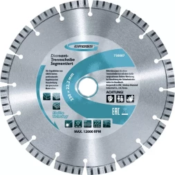 Диск алмазный 180 х 22,2 мм турбо сухое резание GROSS 730327