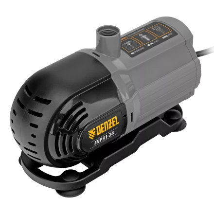 Насос фонтанный FNP31-24, 31 Вт, подъем 2,4 м, 1500 л/ч, колокольчик/2 каскада/гейзер Denzel 99031 купить в Нижневартовске