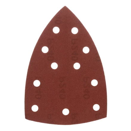 Треугольник абразивный на ворc. подложке под "липучку", перф., P 240, 150х150х100 мм, 5 шт. Denzel 738667 купить в Нижневартовске