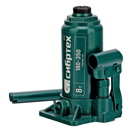 Домкрат гидравлический бутылочный Сибртех 50805, 8 т, 180-350 мм купить в Нижневартовске