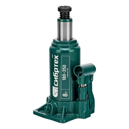 Домкрат гидравлический бутылочный Сибртех 50805, 8 т, 180-350 мм купить в Нижневартовске