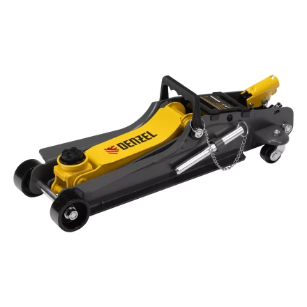 Домкрат гидравлический подкатной с фиксатором Denzel 51232, 2,5 т, 85-385 мм купить в Нижневартовске