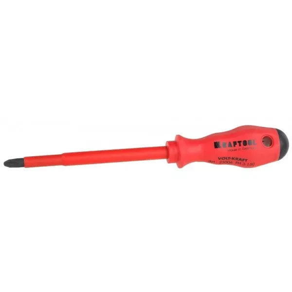 Отвертка KRAFTOOL "VOLT-KRAFT" 1000В, PH №3-150мм 25006-3-150 купить в Нижневартовске