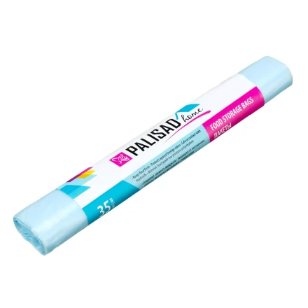 Пакеты для хранения продуктов особо прочные, 400x260 мм, 35 шт, цвет голубой лед, Home Palisad 95006 купить в Нижневартовске