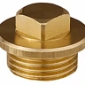 Заглушка GENERAL FITTINGS, 6-ти гранная головка с прижимной шайбой, никелированная латунь, наружная резьба, 1" 51099-1 купить в Нижневартовске
