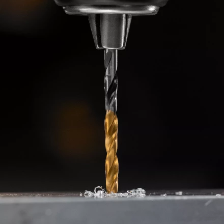 Сверло спиральное по металлу 3,5 x 70мм, Р6М5, Golden Tip, многогранная заточка, 2шт. Denzel 718270 купить в Нижневартовске