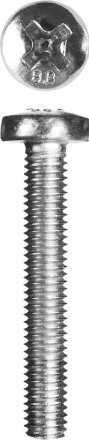 Винт DIN 7985 M5x16мм, 12шт, кл. пр. 4.8, оцинкованный, ЗУБР 303156-05-016 купить в Нижневартовске