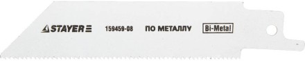 Полотно STAYER &quot;PROFI&quot; S522EF для сабельной эл. ножовки Bi-Met,тонколистовой, профильный металл, нерж сталь, цвет мет 159459-08 купить в Нижневартовске