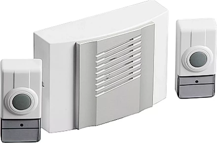 Звонок СВЕТОЗАР "ДУЭТ" радиочастотный беспроводной, 4 мелодии, 2 кнопки, 4,5В SV-58068 купить в Нижневартовске