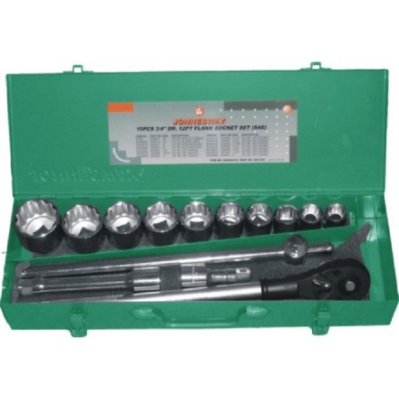 Набор головок торцевых  3/4&quot;DR  7/8&quot;  2&quot; 15предметов Jonnesway S04Н6415S 48501 купить в Нижневартовске