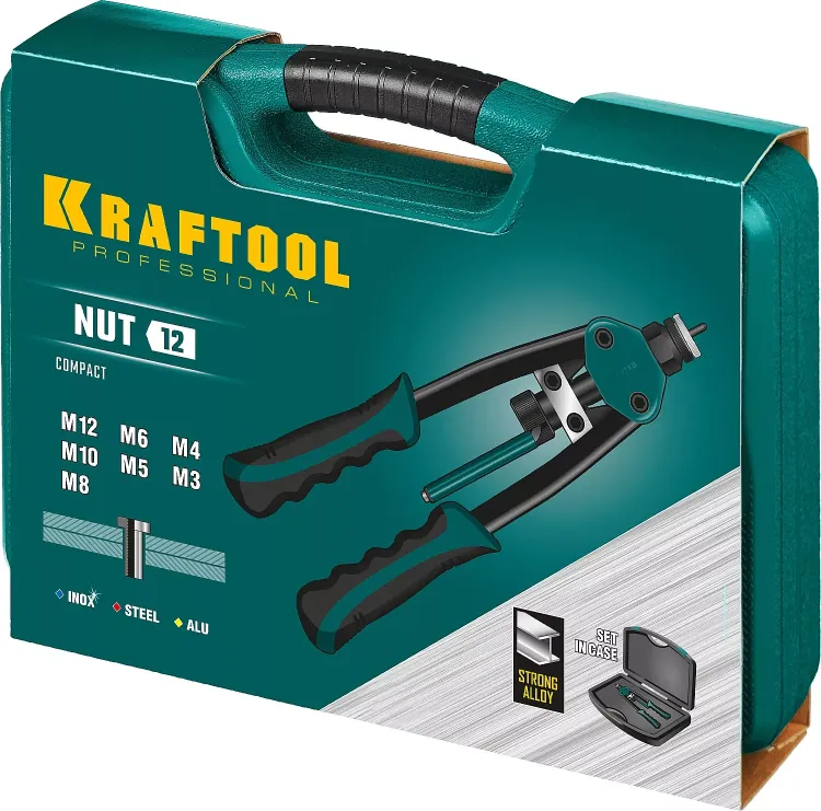 Резьбовые заклепочники двуручные KRAFTOOL NUT-12 31183 купить в Нижневартовске