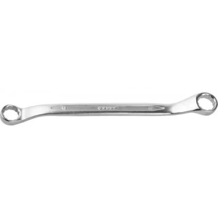 Ключ ЗУБР "ПРОФИ" гаечный накидной изогнутый, Cr-V сталь, хромированный, 13х14мм 27132-13-14 купить в Нижневартовске
