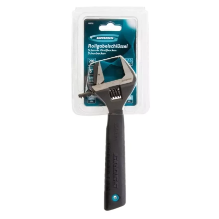 Ключ разводной, переставная губка, 200 мм, CRV GROSS 15572 купить в Нижневартовске