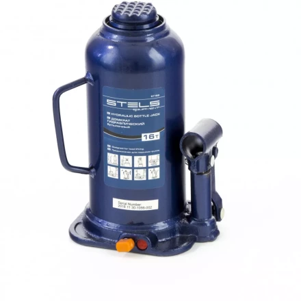 Домкрат гидравлический бутылочный 16 т h подъема 227-457 мм Stels 51168 купить в Нижневартовске