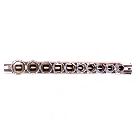 Набор торцевых головок 3/8 шестигранные CrV 10 шт 8-19 мм Stels 13601 купить в Нижневартовске