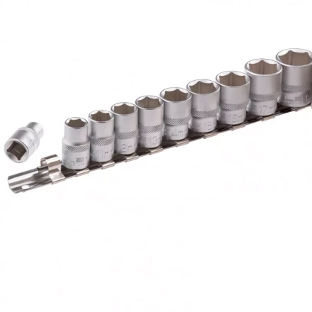 Набор торцевых головок 3/8 шестигранные CrV 10 шт 8-19 мм Stels 13601 купить в Нижневартовске