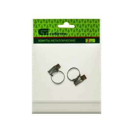 Хомуты металлические червячные 10-16 мм ширина 10 мм английский тип W1 2 шт Сибртех 47664 купить в Нижневартовске