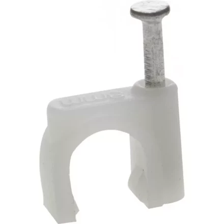 ЗУБР "МАСТЕР". Скоба-держатель для круглого кабеля, с оцинкованным гвоздем, 8 мм, 50 шт 45111-08 купить в Нижневартовске