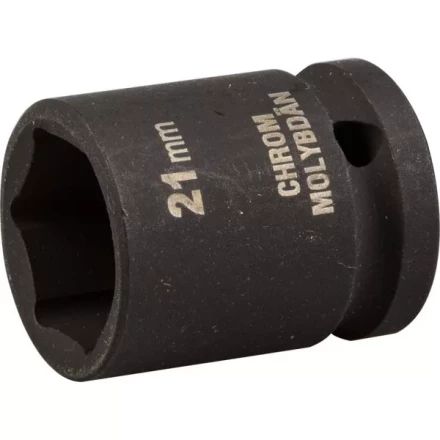 Торцовая головка KRAFTOOL "INDUSTRIE QUALITAT" ударная (1/2"), FLANK, Cr-Mo, фосфатированная, 21 мм 27940-21_z01 купить в Нижневартовске