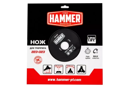 Нож для триммера HAMMER 223-023 купить в Нижневартовске