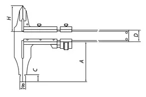 Штангенциркуль ШЦ 2-250 (0.05) класс Премиум губки 60мм купить в Нижневартовске