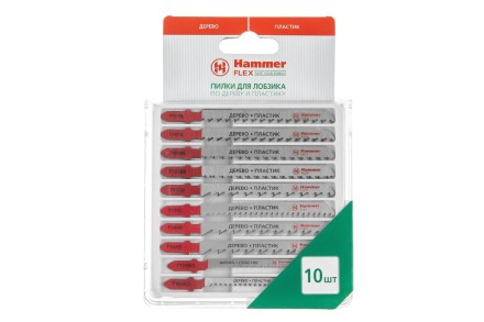 Пилки для лобзика HAMMER JG WD-PL набор No4 (10шт.) купить в Нижневартовске