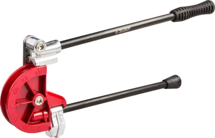 Трубогиб ЗУБР "ЭКСПЕРТ" для точной гибки труб из мягкой меди, алюминия, тонкостенной стали под углом до 180град,15мм 23524-15 купить в Нижневартовске