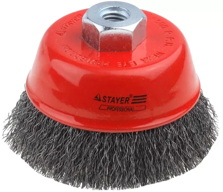 ЗУБР "ПРОФЕССИОНАЛ". Щетка чашечная для УШМ, витая стальная проволока 0,3мм, 100ммхМ14 35261-100_z02 купить в Нижневартовске