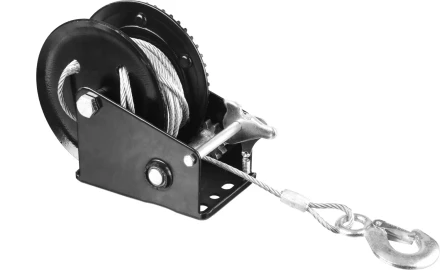 Лебедка ручная барабанная STAYER &quot;MASTER&quot;, тяговая, тросовая, 0,9т, 8м 43112-0.9 купить в Нижневартовске