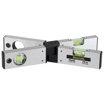 Уровень KRAFTOOL &quot;PRO&quot; &quot;MASS Level&quot;, раскладной, 3 ампулы, 300мм 1-34730-030 купить в Нижневартовске