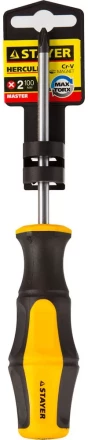 Отвертка STAYER "MASTER" "HERCULES", Сr-V, противоскользящая рукоятка, PH2x100мм 25052-2-10_z02 купить в Нижневартовске