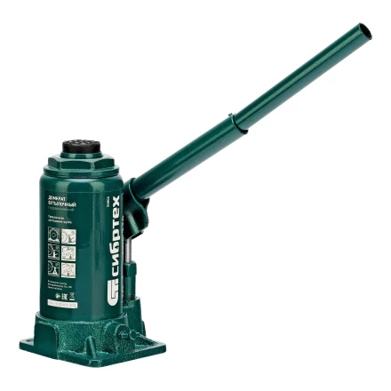 Домкрат гидравлический бутылочный Сибртех 50806, 10 т, 190-370 мм купить в Нижневартовске