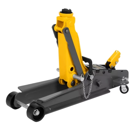 Домкрат гидравлический подкатной с фиксатором Denzel 51233, 2,5 т,  85-385 мм, в пласт. кейсе купить в Нижневартовске