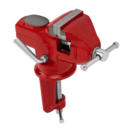 Тиски слесарные MTX 50 мм настольные поворотные c наковальней 18675 купить в Нижневартовске