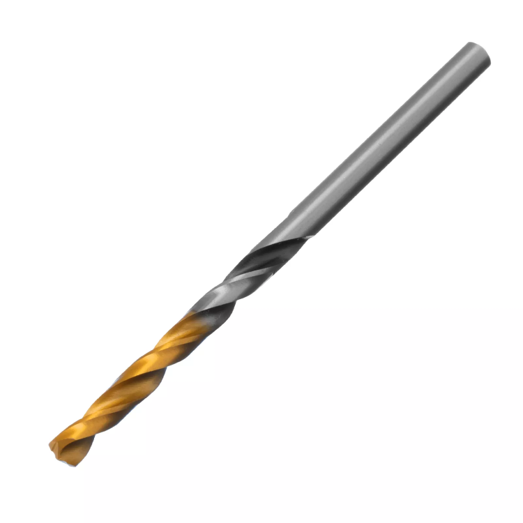 Сверло спиральное по металлу Denzel 4 x 75мм, Р6М5, Golden Tip, многогранная заточка 718272 купить в Нижневартовске