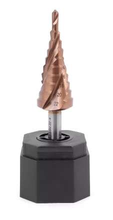 Ступенчатое сверло MESSER HSS CO  4-22х10 с кобальтовым покрытием и тремя спиральными канавками. купить в Нижневартовске