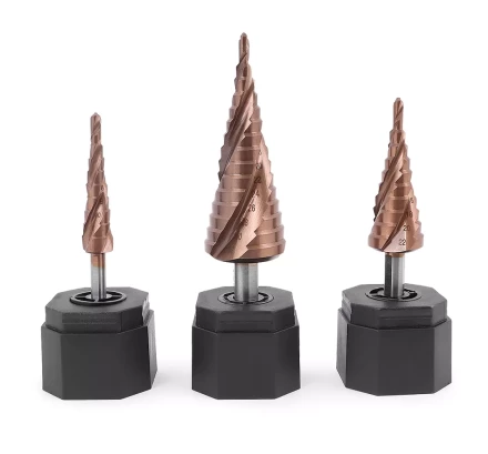 Ступенчатое сверло MESSER HSS CO  4-22х10 с кобальтовым покрытием и тремя спиральными канавками. купить в Нижневартовске